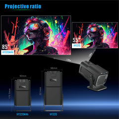 Mini 4K Portable Projector | Home & Bedroom Theater