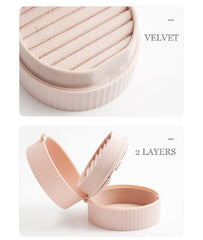 Macaron See-through Mini Jewellery box/ Travel Jewellery Case