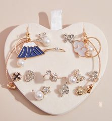 Heart Shape Portable Jewellery Box / Travel Jewellery Case