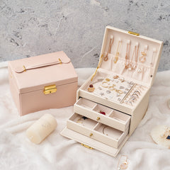 Procase Large Classic Jewellery Box- 3 Layers large storage