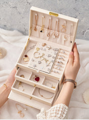 Procase Large Classic Jewellery Box- 3 Layers large storage