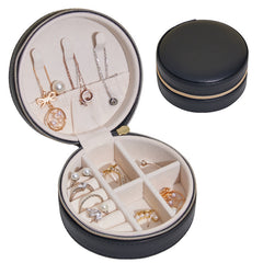 Round Shape Mini Jewellery Box/ Round Shape Travel Jewellery Case