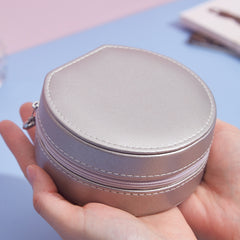 Round Shape Mini Jewellery Box/ Round Shape Travel Jewellery Case