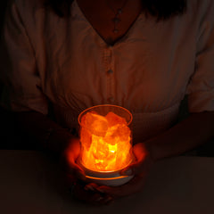 New Natural Himalayan Pink Salt Aromatherapy Lamp-Crystal Salt Lamp