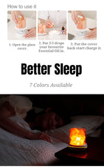 New Natural Himalayan Pink Salt Aromatherapy Lamp-Crystal Salt Lamp