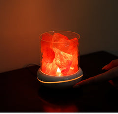 New Natural Himalayan Pink Salt Aromatherapy Lamp-Crystal Salt Lamp