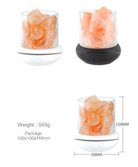 New Natural Himalayan Pink Salt Aromatherapy Lamp-Crystal Salt Lamp