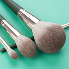 14 Pcs Dark Green Premium Cosmetic Makeup Brush Set