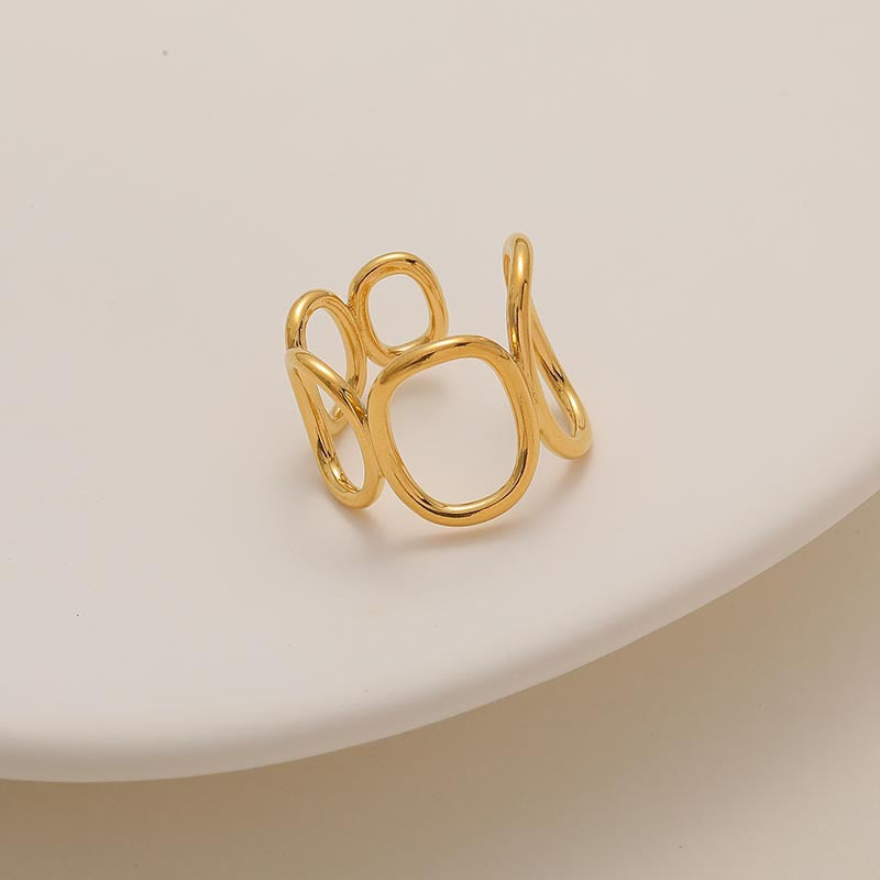 18k Gold-Plated Circle Ring
