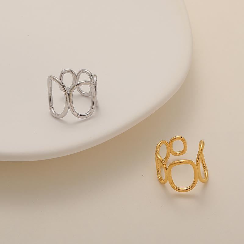 18k Gold-Plated Circle Ring
