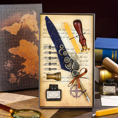 Vintage Feather Pen 8 Pcs/ 10 Pcs Set