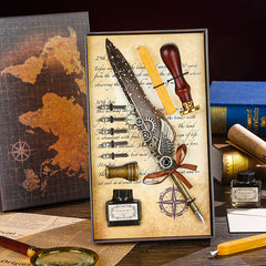 Vintage Feather Pen 8 Pcs/ 10 Pcs Set