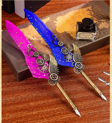 Vintage Feather Pen 8 Pcs/ 10 Pcs Set
