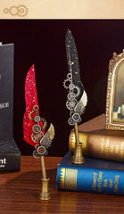 Vintage Feather Pen 8 Pcs/ 10 Pcs Set