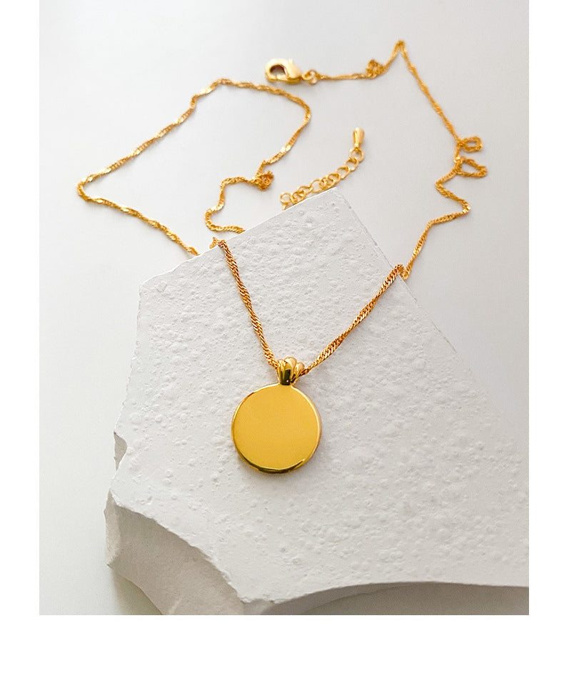 18k Gold-filled Vintage Rose Necklace