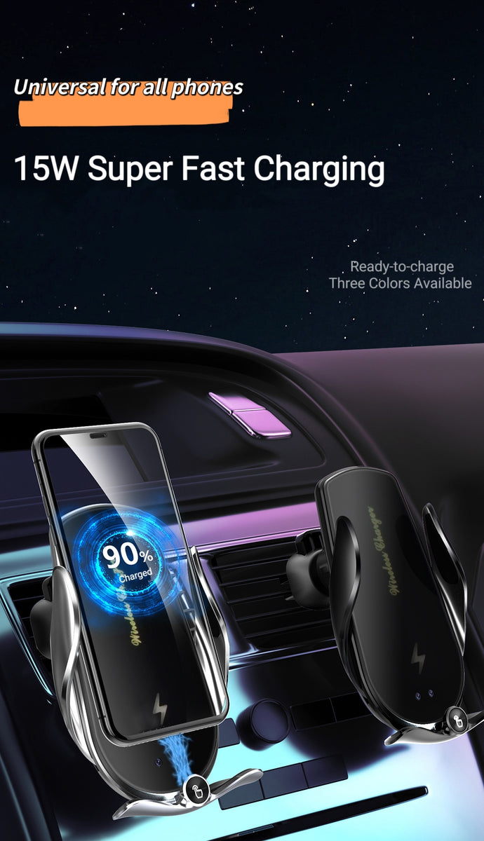 Newtech 15W SuperFast Wireless Phone Charger/ Car Phone Holder Lady L