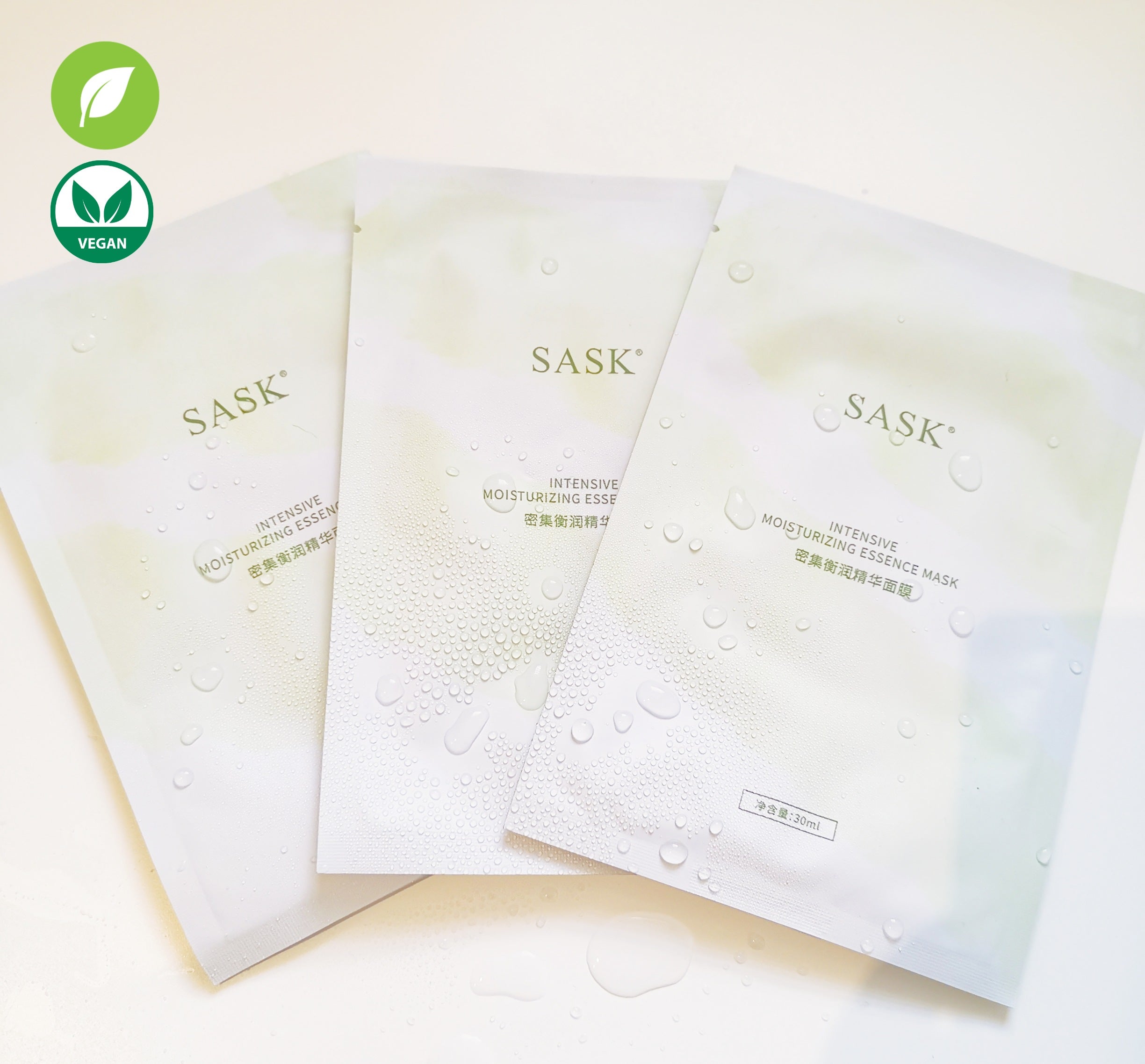 SASK Intensive Moisturzing Essence Mask-Vegan Facial Mask 6 sheets