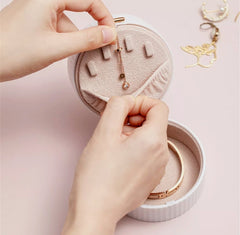 Macaron See-through Mini Jewellery box/ Travel Jewellery Case
