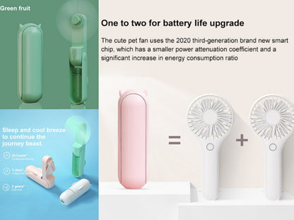 Mini Bear Cooling Fan+ Power Bank 2 In 1