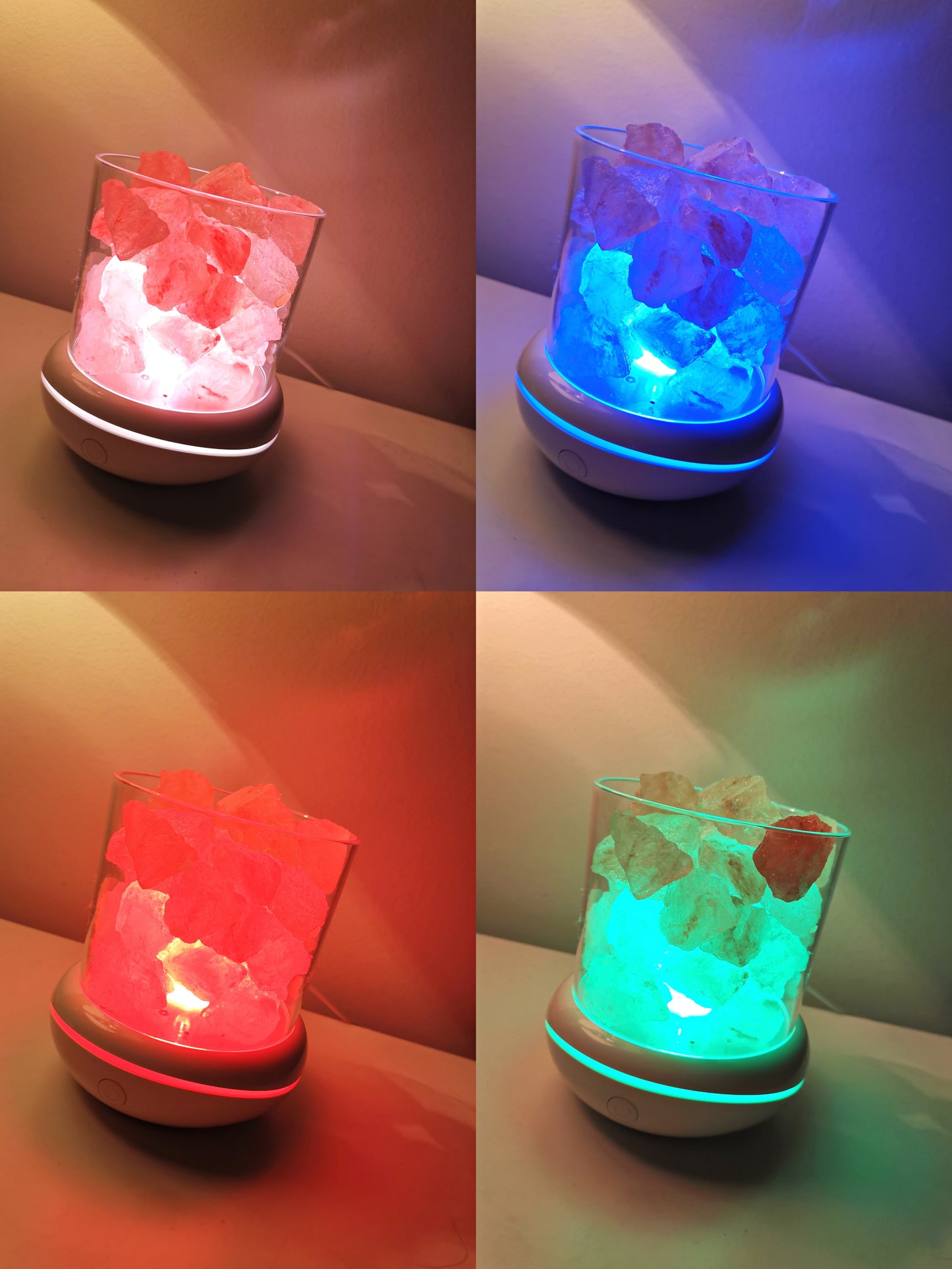 New Natural Himalayan Pink Salt Aromatherapy Lamp-Crystal Salt Lamp