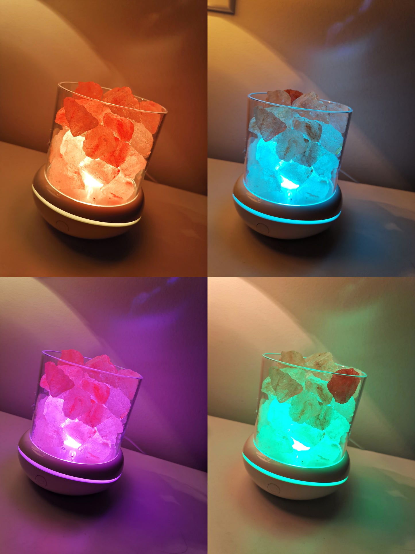 New Natural Himalayan Pink Salt Aromatherapy Lamp-Crystal Salt Lamp
